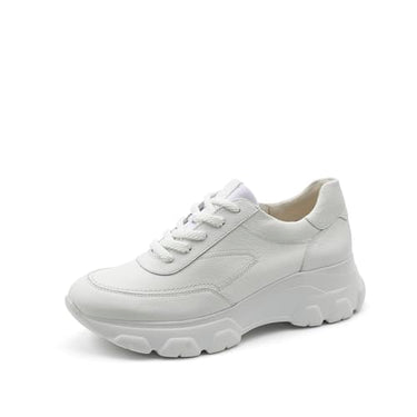 Paul Green Damen Sneaker, Frauen Low-Top Sneaker,Strassenschuhe,Freizeitschuhe,Turnschuhe,Laufschuhe,schnürschuhe,schnürer,Beige (Almond),38 im Sale